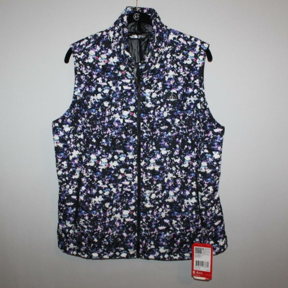 TNF Women's Thermoball Vest Puffer Floral Crystal - Picture 2 of 11